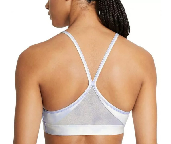 Nike Biustonosz Sportowy - Fioletowy Stanik - Rozmiar M - Dri-FIT Indy Light Support - CZ7648-569