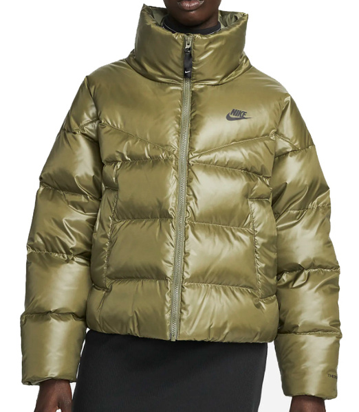 Zielona Kurtka Damska Nike DH4079-222 S Therma-FIT Windrunner