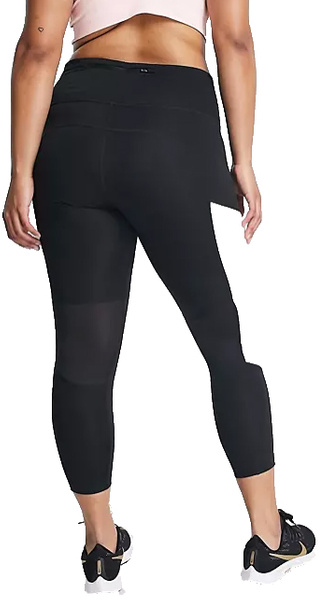 Czarne Damskie Legginsy Nike Air Running 7/8 DN5156010 1X Plus Size