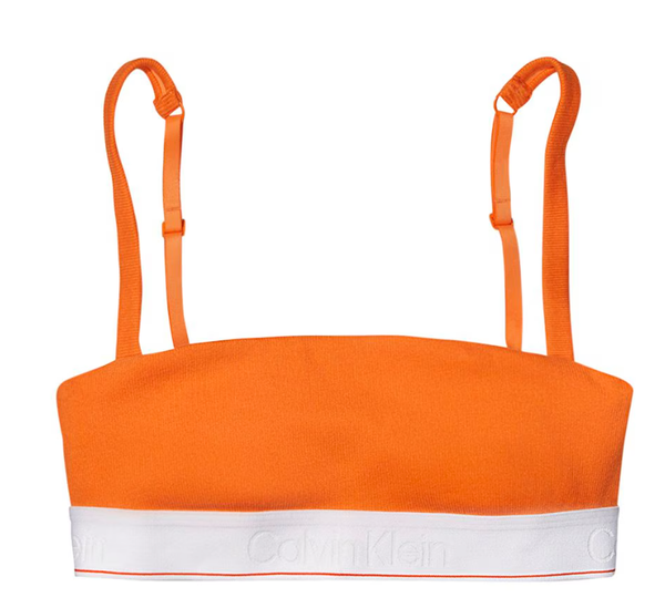 Biustonosz Calvin Klein - Braletka - Pomarańczowy Stanik - Rozmiar L - 0040109WAE SBE