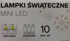 LAMPKI  ŚWIĄTECZNE MINI LED 10szt 1,2m CZAPKA MIKOŁAJA