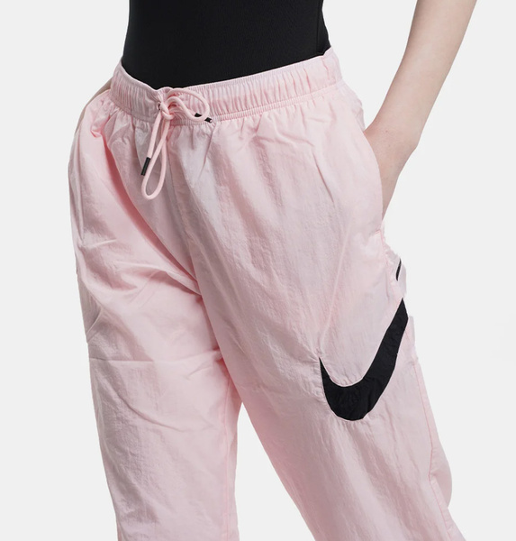 Różowe Spodnie Damskie Nike DM6183-610 M Mid-Rise Oversize