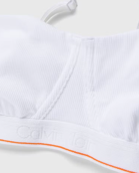 Biustonosz Calvin Klein - Biały - Rozmiar XL - Unlined Balconette - 0040173WBE 100