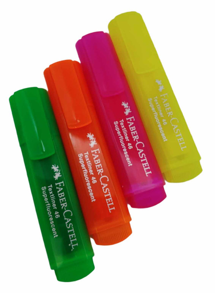 Zakreślacze Faber-Castell Textliner 46 4 szt. Superfluorescent