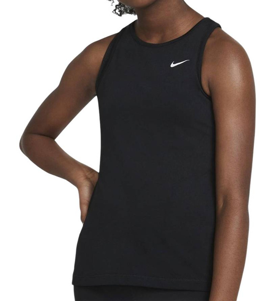 Czarna Koszulka Nike Pro Tank DA1022-010 XL Junior Dziewczęca