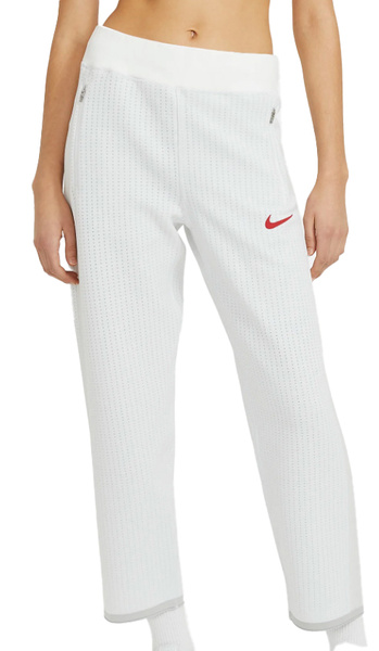 Nike Spodnie Damskie - Białe - Szerokie Nogawki - Rozmiar M - Sportswear 7/8 - CZ3617-100