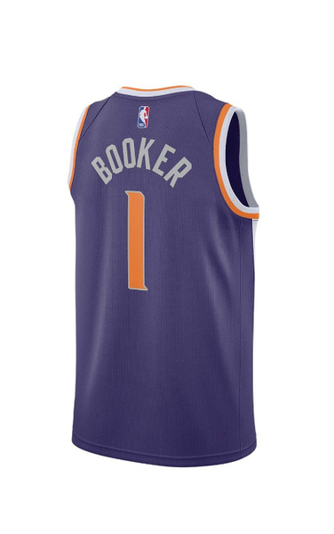 Koszulka NBA Suns Nr 1 Booker Fiolet Icon Edition S