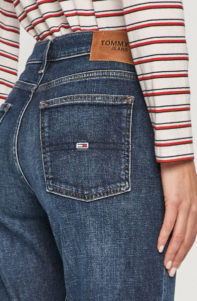 Tommy Jeans Spodnie Damskie - Jeans Izzy - Granatowe - Rozmiar 28/30 - DW0DW09044 1BJ
