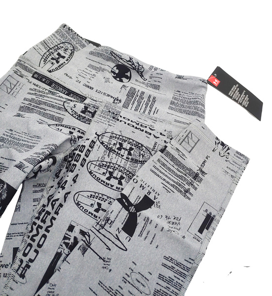 Szare Damskie Legginsy UA HeatGear 7/8 SM 1362610-035