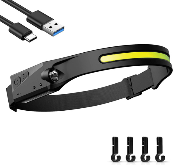 Czołówka Amstory LED 600 Lumenów z Czujnikiem Ruchu