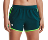 Zielone Damskie Spodenki Under Armour Fly-By 1350196463 SM