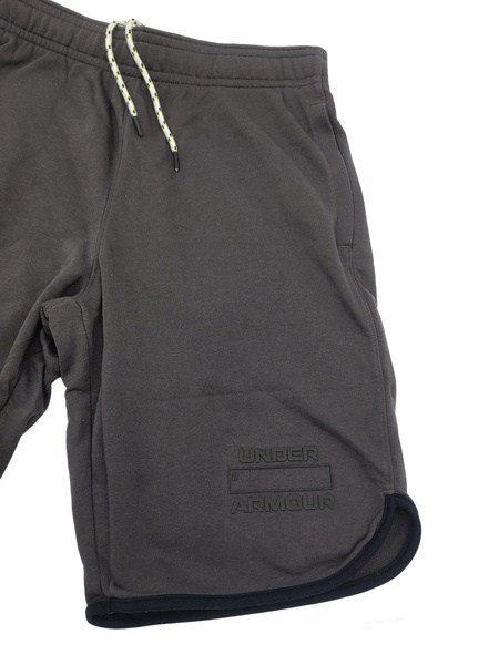 Czarne Męskie Spodenki Under Armour Fitted Rival Terry 1361632010 L