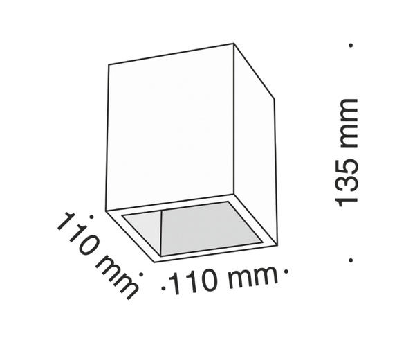 Oprawa Natynkowa Maytoni Conik Gyps Biała C002CW-01W