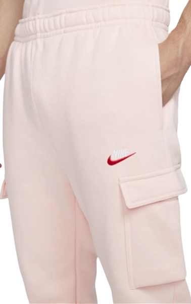 Różowe Joggery Męskie Nike Fleece Club DV9128-610 S