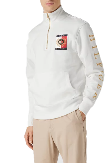 Biała Bluza Tommy Hilfiger MW0MW24344 M Męska