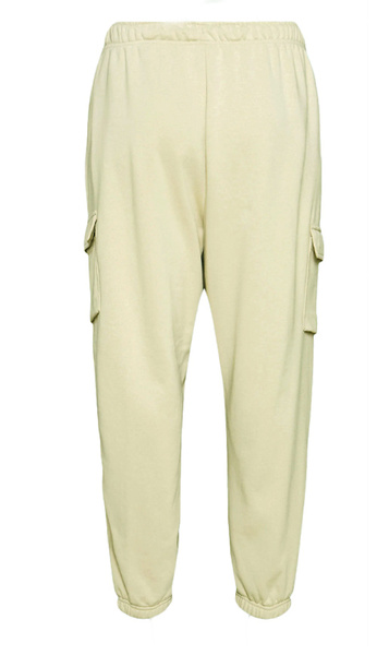 Nike Spodnie Dresowe Damskie - Bojówki - Kieszenie Cargo - Bężowe - DJ6699-206 - Plus Size - Rozmiar 2X 54-56