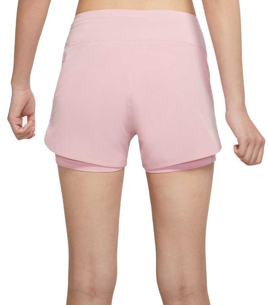 Nike Spodenki Damskie - Do Biegania - Różowe - Rozmiar S - Running Eclipse 2w1 Dri-FIT - CZ9570-630