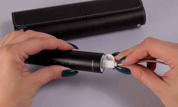 Szczoteczka Soniczna Futerał Końcówki Prezent USB Czarna Karlo Bella