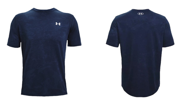 Niebieska Męska Koszulka Under Armour Camo Loose 1361503408 L