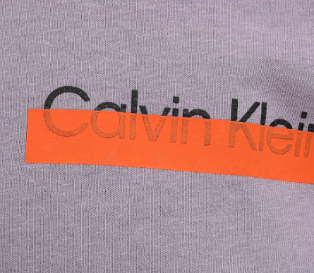 Koszulka Calvin Klein Fioletowa Bawełna Logo K20K203717 XL