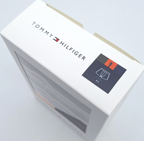Bokserki Męskie Krótsze Tommy Hilfiger 3 Kolory Gumki 3szt L