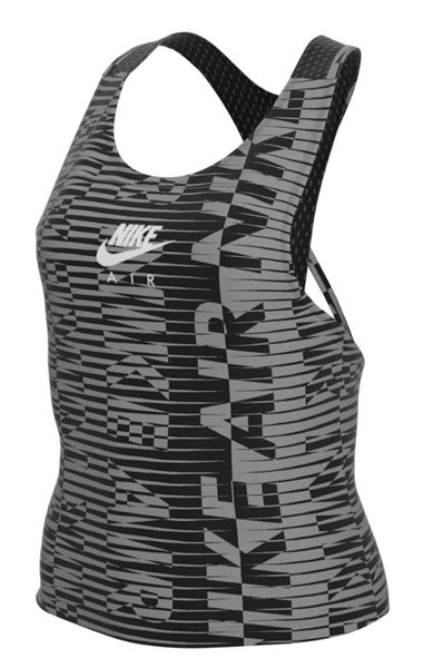 Koszulka Damska Nike Air - Do Biegania - Tank Top Print - Czarna - Rozmiar L - CZ9415-010