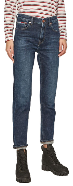 Tommy Jeans Spodnie Damskie - Jeans Izzy - Granatowe - Rozmiar 28/30 - DW0DW09044 1BJ