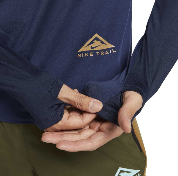 Niebieska Męska Koszulka Nike Dri-FIT Trail Element DD5708-410 M