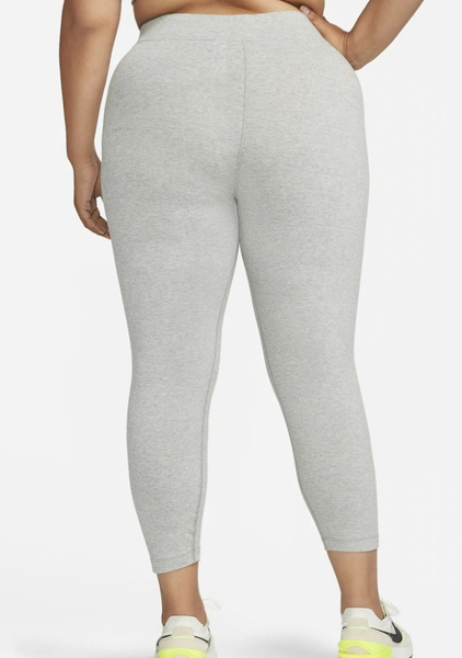 Nike Legginsy Damskie - Szare - NSW Essential 7/8 - DM9284-063 - Plus Size - Rozmiar 2X (54-56)