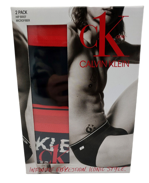 Czarne Męskie Slipy Calvin Klein 2-Pak S 000NB2386A-V7F