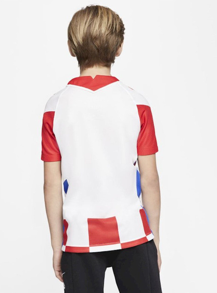 Czerwono-Biała Koszulka Junior Nike Chorwacja CD1030100 S 128-137 cm