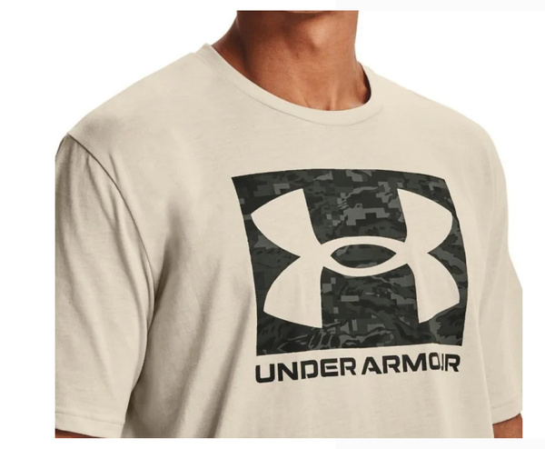 Beżowa Męska Koszulka Under Armour HeatGear Loose 1361673-110 L