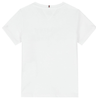 Tommy Hilfiger Bluzka Dziecięca Biała z Napisem KG0KG06304 80 cm