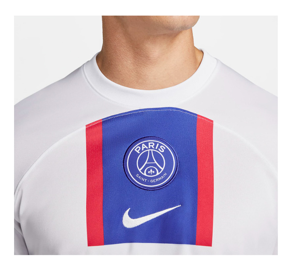 Nike - Koszulka Paris Saint-Germain - Biała - Męska - PSG Stadium Third 22/23 - DN2716-101 - Rozmiar L