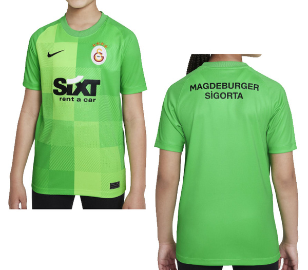 Zielona Dziecięca Koszulka Bramkarska Nike Galatasaray DH2297330 XS