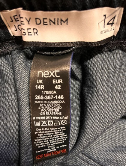 Next Spodnie Damskie - Joggersy - Elastyczne - Granatowe - Rozmiar 42