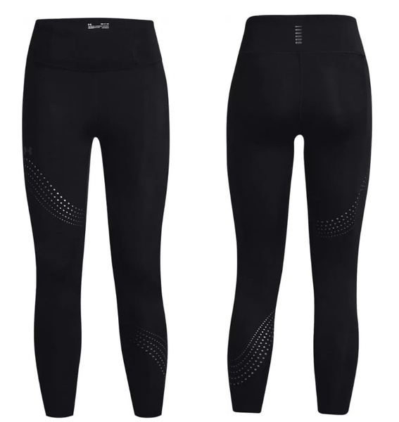 Czarne Damskie Legginsy Under Armour Run Speedpocket 1361382001 S/M