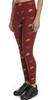 Czerwone Legginsy Nike CJ4061-677 L Damskie Złote Logo