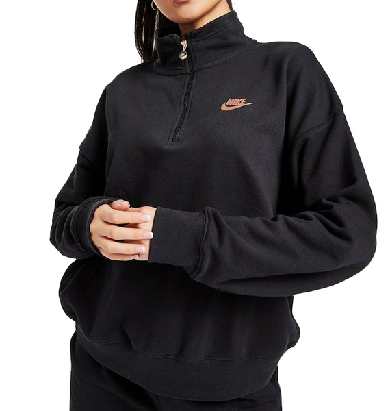 Czarna Bluza Damska Nike DO2552-010 L Oversize Fleece