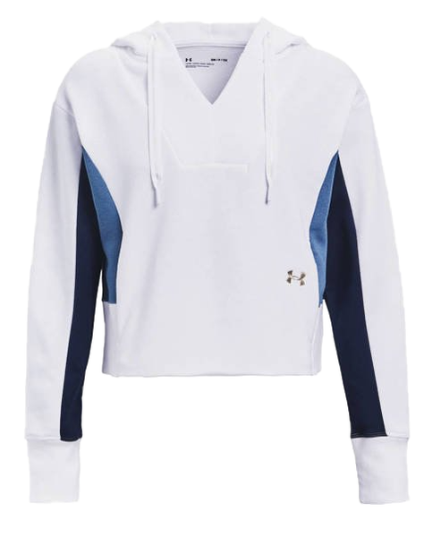 Under Armour Damska Bluza 1362421101 SM Biała Rival Fleece Z Kapturem