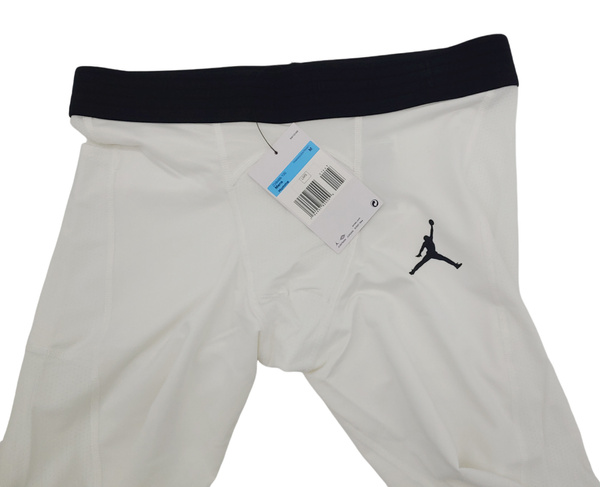 Nike Spodenki Męskie Kompresyjne - Białe - Rozmiar M -Jordan Sport Dri-Fit - CV8486-100