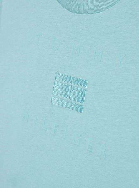 Błękitna Dziecięca Koszulka Tommy Hilfiger Artwork KB0KB07280 116 cm