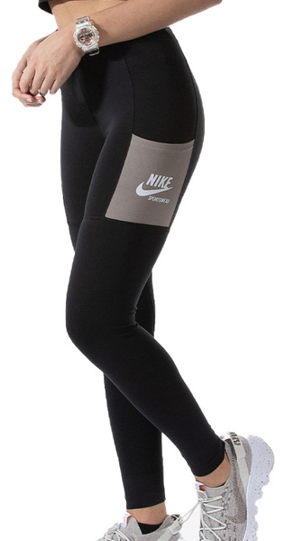 Czarne Legginsy Nike DD5683-010 XXS Damskie High Rise