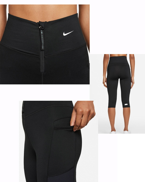 Nike Legginsy Damskie DD9312-010 Czarne XS Dri-FIT