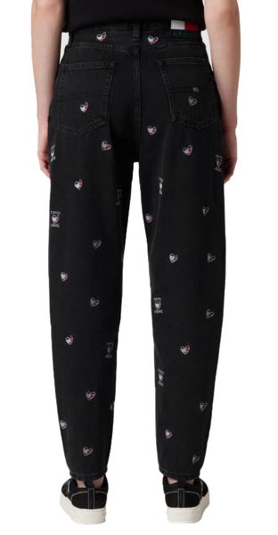 Czarne jeansy Tommy Jeans DW0DW10311 34/34 damskie Mom fit