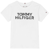 Tommy Hilfiger Bluzka Dziecięca Biała z Napisem KG0KG06304 80 cm