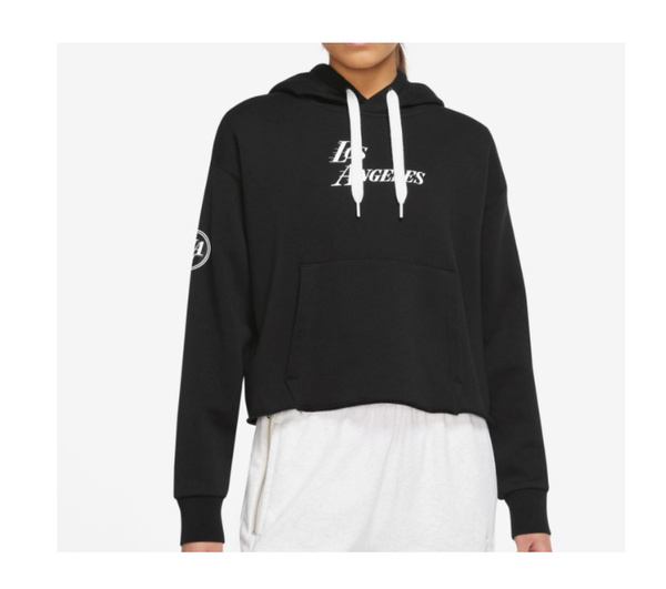 Czarna Bluza Damska Nike DN4736010 S Lakers Oversize