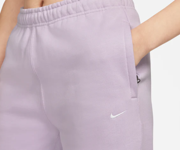 Nike Spodnie Dresowe Damskie - Fioletowe - Rozmiar M - Fleece Pant Loose Fit - CW5565-530