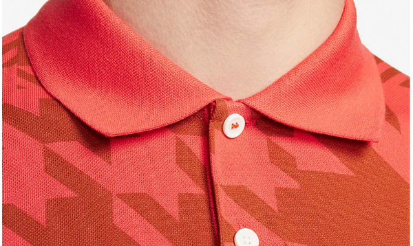 Koszulka Męska Nike Plaid Mash Polo DA2841-631 M Czerwona