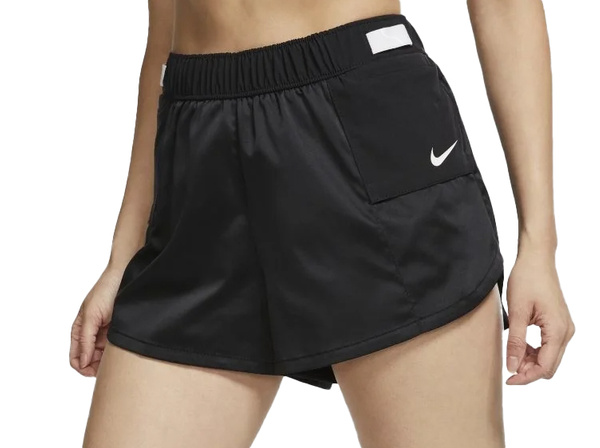 Czarne Spodenki Damskie Nike BV9217-010 L Dri-FIT Flex